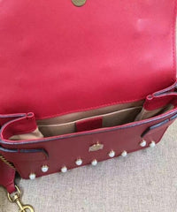 Gucci Ophidia Bucket Bag Maroon
