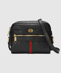 Gucci Ophidia Burgundy Leather Small Belt Bag
