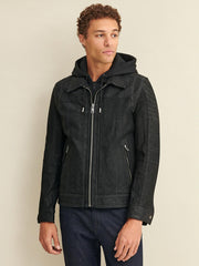 Thomas Leather Hooded Jacket