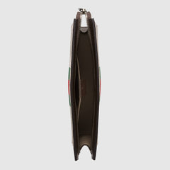 Gucci GG Supreme Web Pouch Beige/Ebony