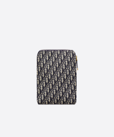 Dior Travel Kit In Blue Oblique Canvas