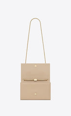 Saint Laurent Kate Medium With Tassel In Smooth Leather Powder