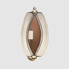 Gucci GG Marmont Mini Round Shoulder Bag White