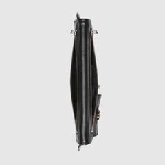 Gucci Medium Soft Leather Messenger Bag Black