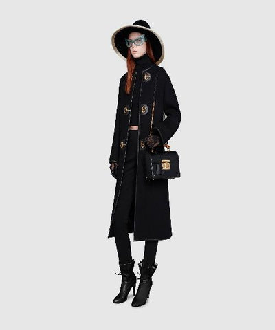 Gucci Padlock Small Bamboo Shoulder Bag Black