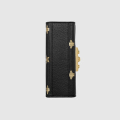 Gucci Padlock Bee Star Small Shoulder Bag Black