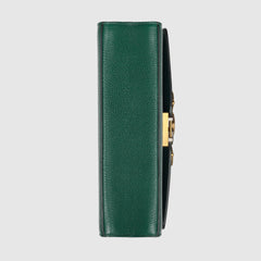 Gucci Zumi Grainy Leather Small Shoulder Bag Green