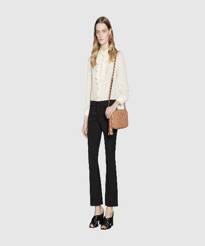 Gucci Soho Small Leather Disco Bag Rose Beige