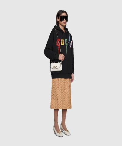 Gucci Zumi White Smooth Leather Mini Bag