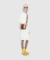 Gucci Vintage Canvas Shoulder Bag