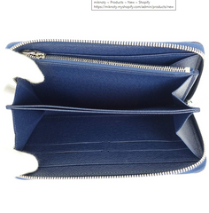 LV Zippy Organizer Epi Leather Navy