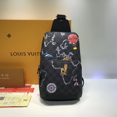 LV Avenue Sling Bag Damier Graphite Maps of the Renaissance