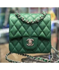 Chanel Classic Clutch With Chain – CWC Caviar Teal Gold-Toned