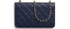 Chanel Wallet On Chain – WOC Classic Caviar Gold-Toned Metal Light Yellow